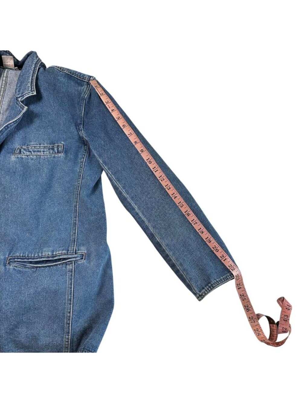 Vintage 80s Crossroads Denim BlazerJack Western Canadian Tuxedo Medium - Picture 7 of 9